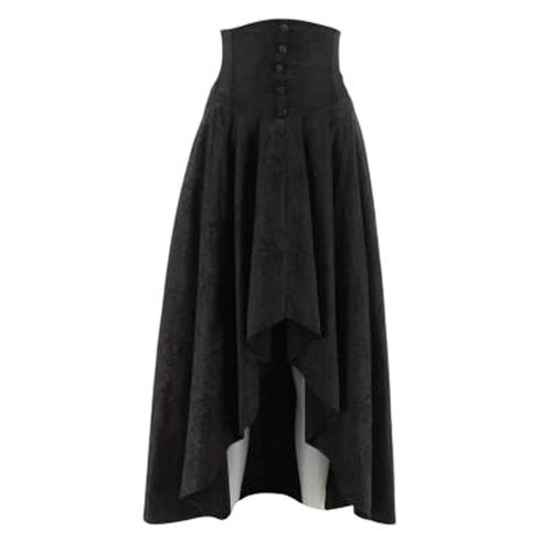 Jupe à taille haute et boutonnée imprimée - Living Dead Souls - Taille XL (Largeur 42 cm) - Label Emmaus - Modalova