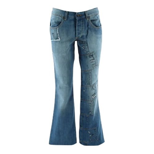 Jeans délavé imprimé - B'anal - Taille 40 - Label Emmaus - Modalova