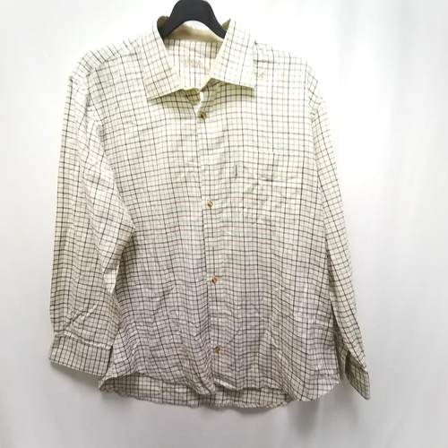 Chemise - taille XL -  carreaux - manches longues - Barbour - blanc cass - XL - Label Emmaus - Modalova