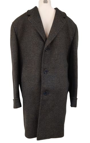 Manteau long vintage 100% pure laine Cheviot Everlasting — Excelsior Paris (T. M/L) - Label Emmaus - Modalova