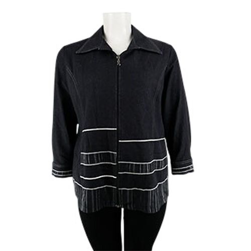 Veste jeans à fermeture - Taille 50 - Label Emmaus - Modalova