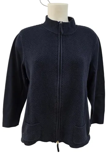 Gilet zippé en maille marine RABE 1920 - Taille 44 - Label Emmaus - Modalova