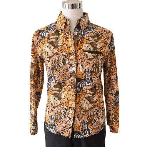 Chemise vintage - Coton , noir - Taille M - Maje - Modalova
