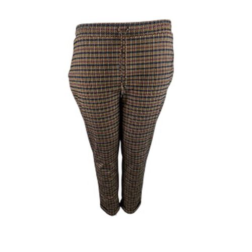 Pantalon imprimé pied de poule - Aniston - Taille 48 - Label Emmaus - Modalova