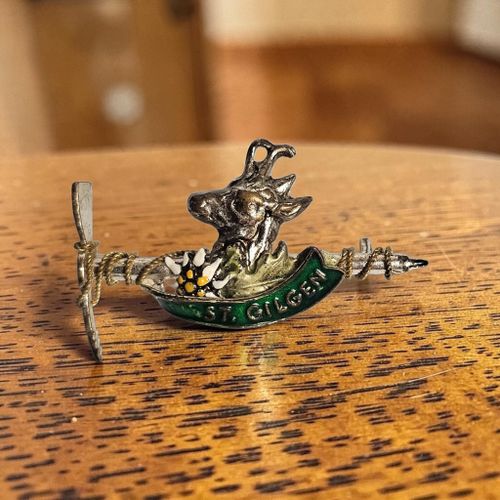 Broche Edelweiss vintage *Autriche* [Métal non ferreux] - Label Emmaus - Modalova