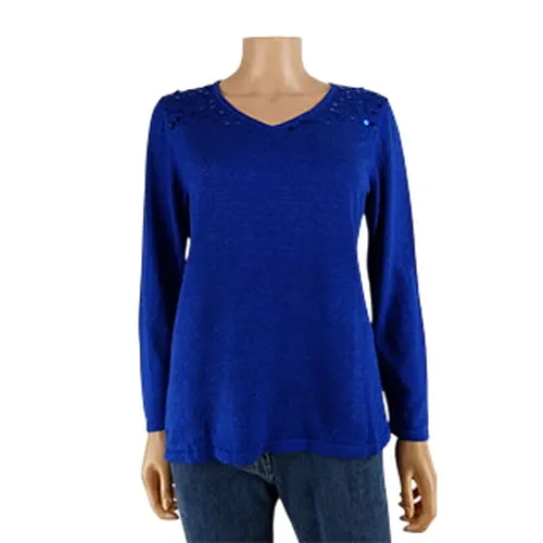 Pull marine imprimé sequin - Taille 3 - Scottage - Modalova