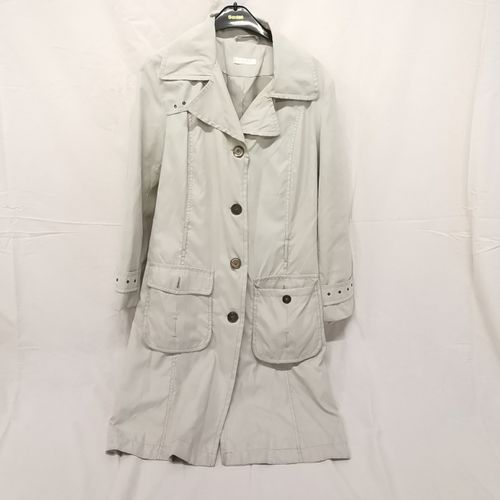 Trench coat avec ceinture - 2 poches extrieures - Fermeture avec boutons - Coupe droite longue - Taille 40 - promod - Modalova