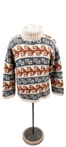 Pull à col roulé vintage est tricoté main - Label Emmaus - Modalova