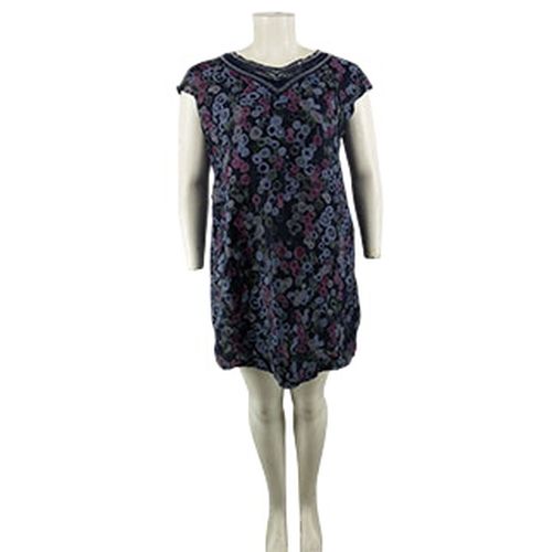 Robe imprimé col dentelle /sequins - Taille XXXL - Label Emmaus - Modalova