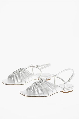 Metallic Effect Braided Leather Sandals size 38,5 - Laurence Dacade - Modalova