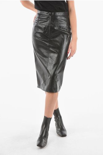 MM10 Front Split Buttoned Leather Skirt size M - Maison Margiela - Modalova
