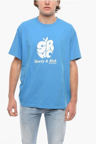 Contrasting Printed Cotton Crew-Neck T-shirt size Xl - Sporty & Rich - Modalova