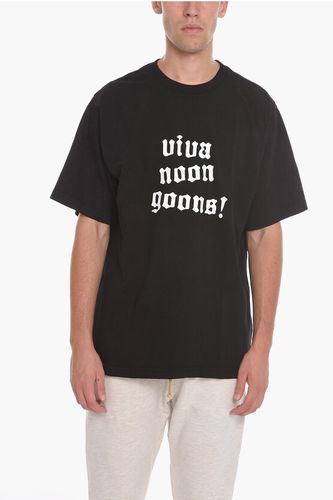 Cotton Crew-Neck T-shirt with Contrast Print size Xl - Noon Goons - Modalova