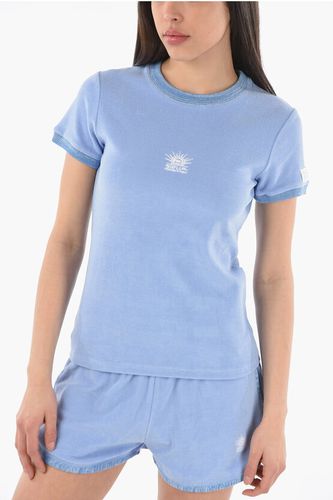 Crew-neck T-shirt with Embroidered Logo size 36 - Stella McCartney - Modalova