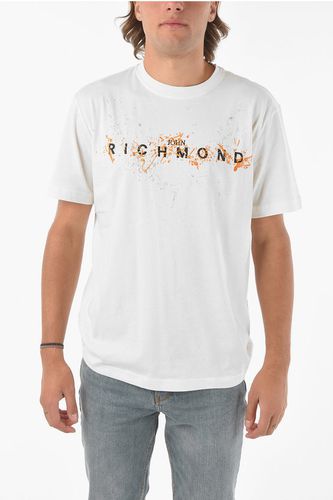Crew-Neck ILESANDI T-shirt with Sketch Embroidery size L - John Richmond - Modalova