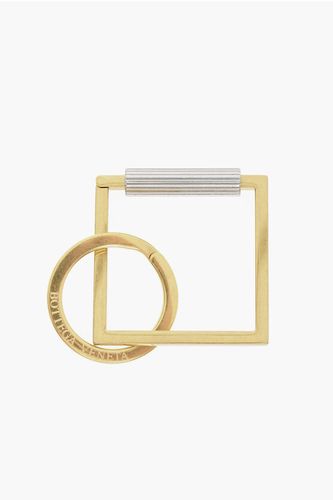 Gold-toned Squared Shaped Key Ring size Unica - Bottega Veneta - Modalova