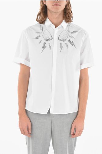 Poplin Cotton RETRO D.J. BOLT Short-sleeved Shirt with Print size M - Neil Barrett - Modalova