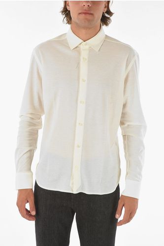 ZZEGNA Hopsack Cotton Solid Color Shirt size 52 - Ermenegildo Zegna - Modalova