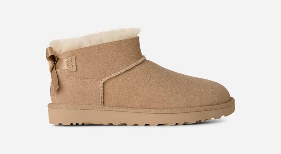 Botte Ultra Mini Bailey Bow in Beige, Taille 38 - Ugg - Modalova