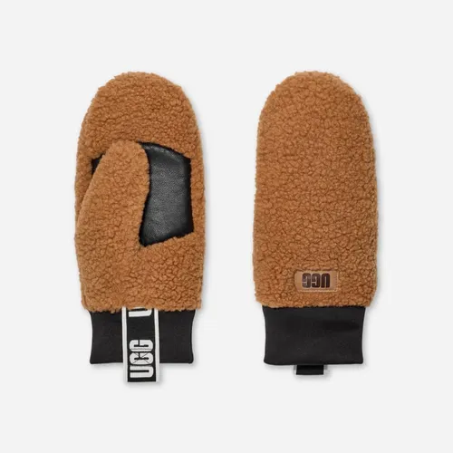 Moufle en fluff avec ruban à logo in Brown, Taille S/M, Polaire - Ugg - Modalova