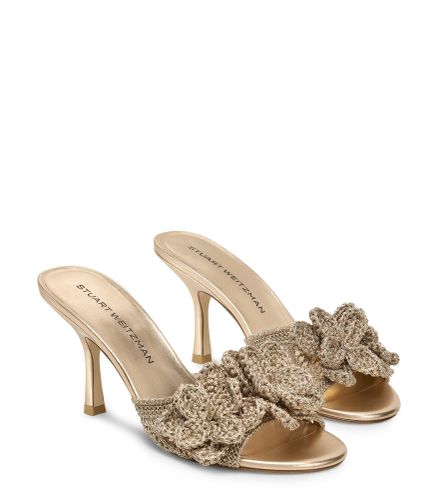 LOTUS SLIDE 85, Private Sale 30 off, , LUREX CROCHET/LIQUID METALLIC - Stuart Weitzman - Modalova
