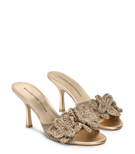 LOTUS SLIDE 85, SOLDES , , LUREX CROCHET/LIQUID METALLIC - Stuart Weitzman - Modalova