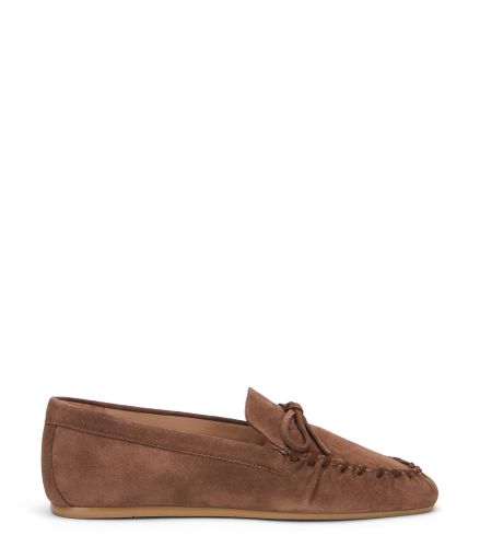 MOCASSIN BRITT À NŒUD, CHAUSSURES PLATES ET MOCASSINS, , DAIM SPORT - Stuart Weitzman - Modalova
