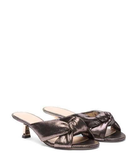 SOPLAYA SLIDE 50, SANDALLES PLATES ET À TALON BAS, , LEATHER NOIR - Stuart Weitzman - Modalova