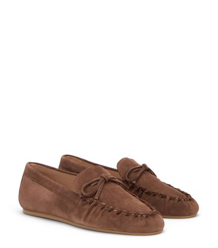MOCASSIN BRITT À NŒUD, CHAUSSURES PLATES ET MOCASSINS, , DAIM SPORT - Stuart Weitzman - Modalova