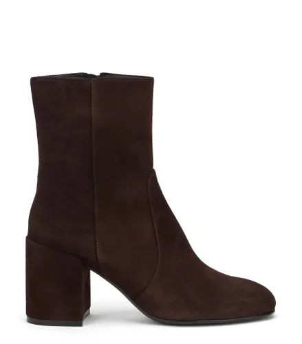 NUBACARI BOTTINE ZIPPÉE 75, BOTTES ET BOTTINES, , DAIM - Stuart Weitzman - Modalova