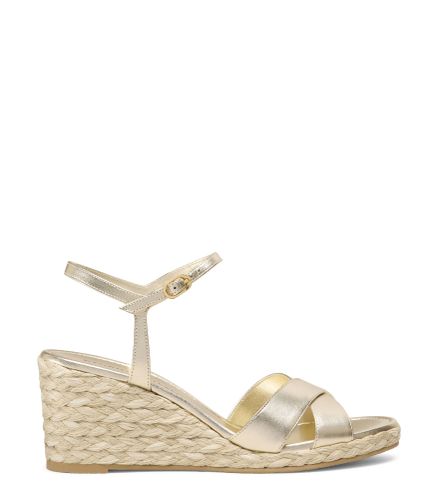 DAYNA ESPADRILLE WEDGE, SANDALES ET CHAUSSURES COMPENSÉES, /, LIQUID METALLIC/JUTEMIX - Stuart Weitzman - Modalova