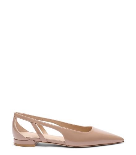 STUART POWER CUTOUT FLAT, CHAUSSURES PLATES ET MOCASSINS, , PATENT - Stuart Weitzman - Modalova
