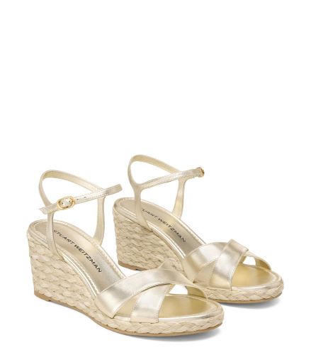 DAYNA ESPADRILLE WEDGE, SOLDES, /, LIQUID METALLIC/JUTEMIX - Stuart Weitzman - Modalova