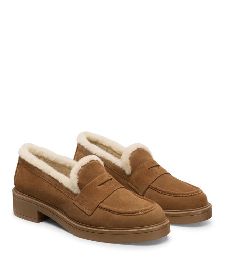 CELIA LITE SHEARLING LOAFER, Last chance, /, SPORT SUEDE/SHORT SHEARLING - Stuart Weitzman - Modalova
