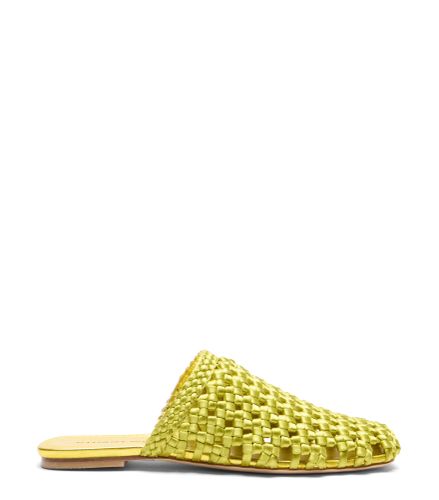 MARINA MULE, SANDALLES PLATES ET À TALON BAS, /, KNOTTED SATIN WOVEN - Stuart Weitzman - Modalova