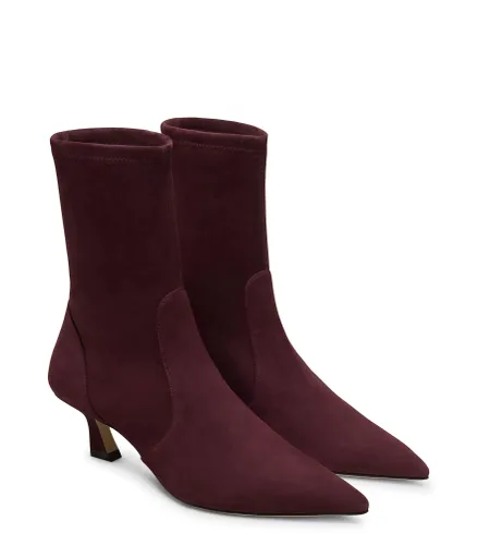 VINNIE BOTTINE 50, BOTTES ET BOTTINES, MÛRE, DAIM STRETCH - Stuart Weitzman - Modalova