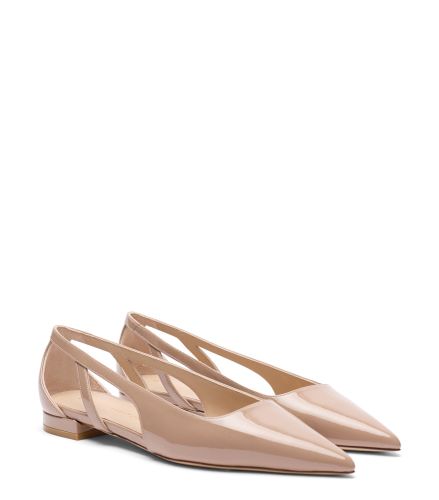 STUART POWER CUTOUT FLAT, CHAUSSURES PLATES ET MOCASSINS, , PATENT - Stuart Weitzman - Modalova