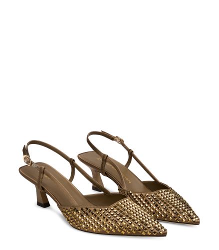 VINNIE RADIANT SLINGBACK 50, L'ÉDITION OCCASION, , SATIN/SQUARE CRYSTAL SHINE - Stuart Weitzman - Modalova