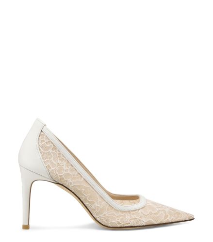 STUART POWER 85, ESCARPINS, //, FLORAL LACE/MESH GALA/LACQUERED NAP - Stuart Weitzman - Modalova