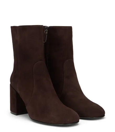 NUBACARI BOTTINE ZIPPÉE 75, BOTTES ET BOTTINES, , DAIM - Stuart Weitzman - Modalova