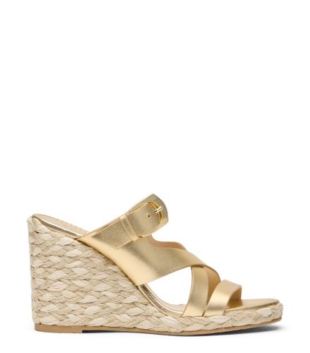 SAI ESPADRILLE WEDGE, ESPADRILLES, , LIQUID METALLIC - Stuart Weitzman - Modalova