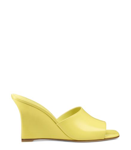 VINNIE WEDGE MULE 85, MULES, , PATENT - Stuart Weitzman - Modalova