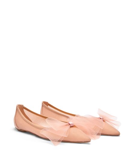BLUSHING BOW FLAT, Last chance, , CUIR NAPPA LAQUÉ/MESH - Stuart Weitzman - Modalova