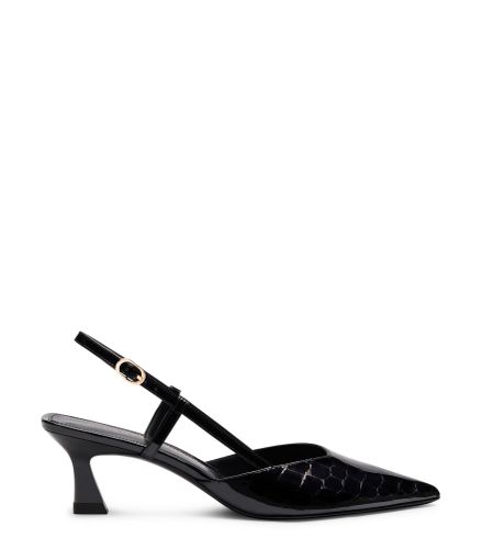 VINNIE 50 ESCARPIN À BRIDE ARRIÈRE, SLINGBACK, , VERNIS CROCO - Stuart Weitzman - Modalova