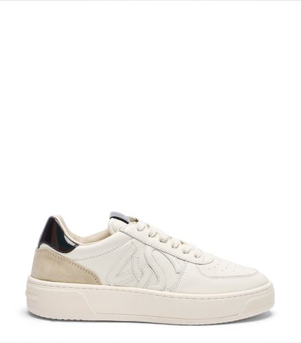 SW COURTSIDE MONOGRAM SNEAKER, SNEAKERS, //, VEAU/DAIM/CUIR MÉTALLIQUE - Stuart Weitzman - Modalova