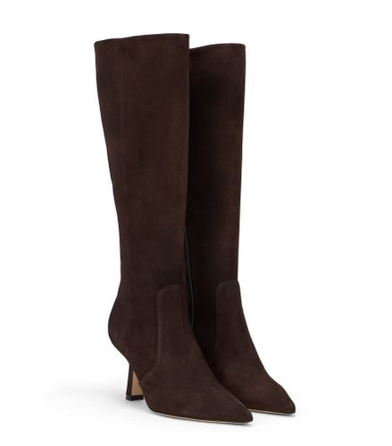 STUART SUPER SCULPT BOTTE ZIPPÉE 75, BOTTES ET BOTTINES, , DAIM - Stuart Weitzman - Modalova