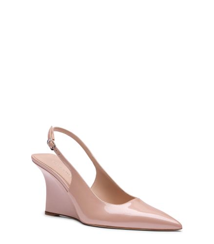 COMPENSÉE SLINGBACK VINNIE 85, CHAUSSURES COMPENSÉES, ROSE POUDRÉ, CHAROL PERLADO - Stuart Weitzman - Modalova