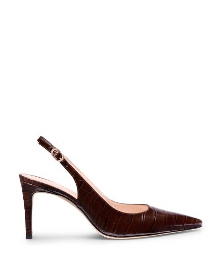 SLINGBACK STUART POWER 75, SLINGBACK, , PIEL ELEGANTE EFECTO COCODRILO BRILLANTE - Stuart Weitzman - Modalova