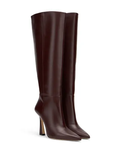 VINNIE BOTTE ZIPPÉE 100, BOTTES ET BOTTINES, CHÊNE FONCÉ, CUIR DE VEAU LISSE - Stuart Weitzman - Modalova