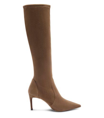 STUART POWER BOTTE 75, BOTTES ET BOTTINES, TAUPE PATINÉ, DAIM STRETCH - Stuart Weitzman - Modalova